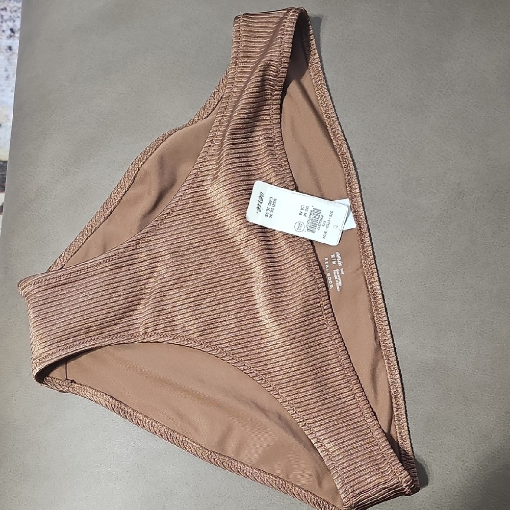 Aerie Brown Ribbed Bikini